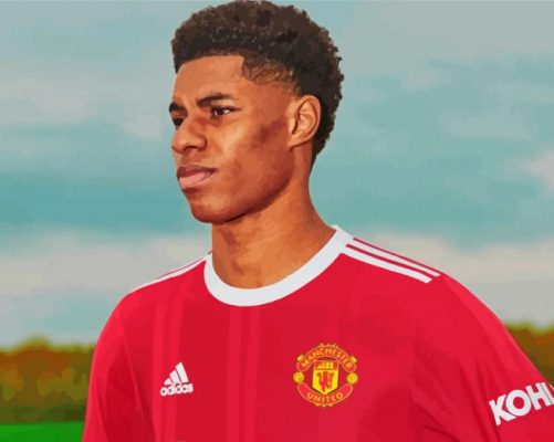 Footballer Marcus Rashford Paint By Number