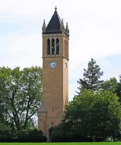 Iowa State University Tower Paint By Number