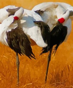 Japanese Red Crowned Crane Paint By Number