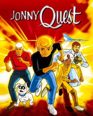 Jonny Quest Poster Paint By Numbers