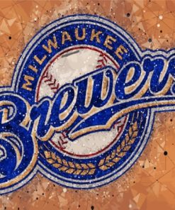 Milwaukee Brewers Logo Paint By Numbers