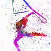 Abstract Gymnastic Girl Paint By Numbers