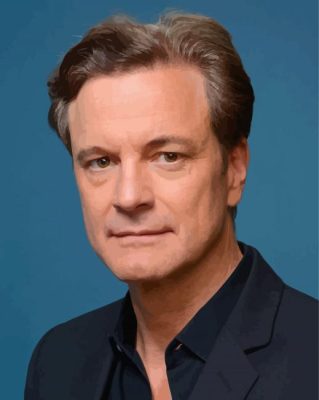 Actor Colin Firth Paint By Number