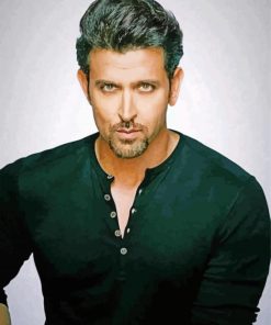 Actor Hrithik Roshan Paint By Numbers