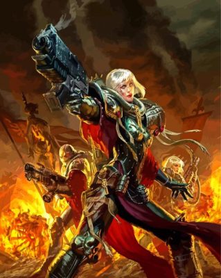 Adepta Sororitas Warhammer Paint By Number