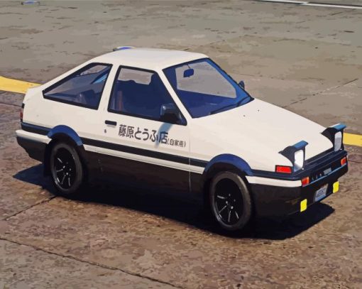 Ae86 Toyota Car Paint By Numbers