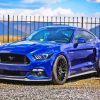 Blue Ford Mustang Paint By Number