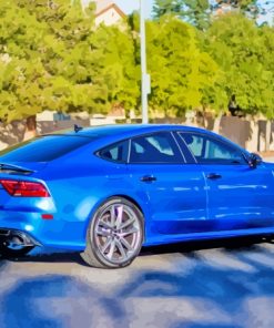 Blue Metallic Audi Paint By Number