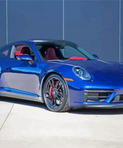 Blue Porsche Gtr2 Paint By Numbers