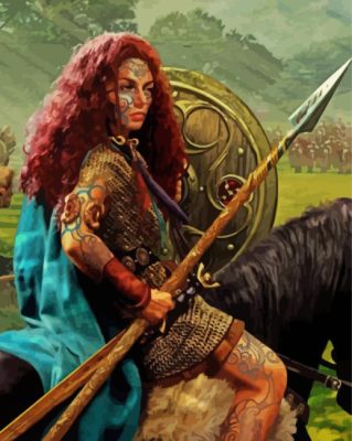 Boudica Warrior Paint By Numbers