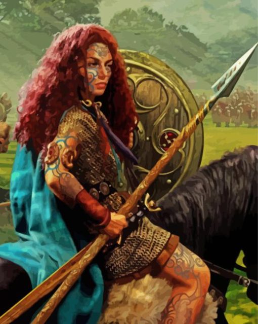 Boudica Warrior Paint By Numbers