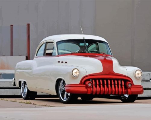 Buick 1950 Hot Rod Paint By Number