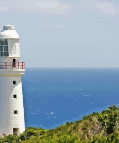 Cape Otway White Lighthouse Paint By Number