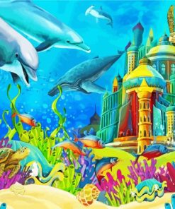 Castle Under The Sea Paint By Numbers