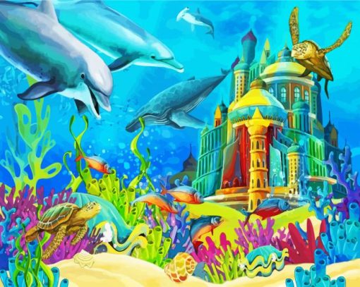 Castle Under The Sea Paint By Numbers