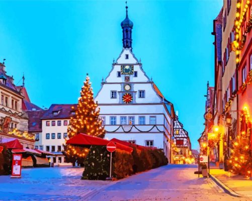 Christmas Rottenburg Paint By Numbers