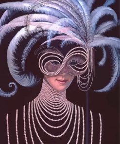 Classy Masquerade Lady Paint By Numbers