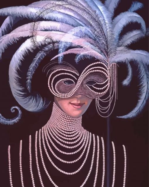 Classy Masquerade Lady Paint By Numbers