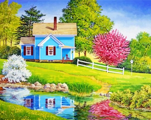 Country Spring Art Paint By Numbers