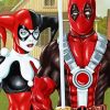 Deadpool And Harley Quinn Paint By Number