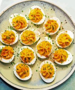 Deviled Eggs Plate Paint By Number