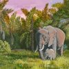 Elephants In The Jungle Paint By Number