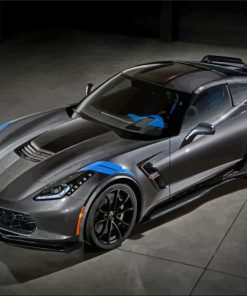 Grey C7 Corvette Paint By Numbers