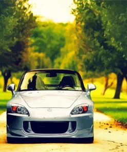 Grey Honda S2000 Paint By Numbers