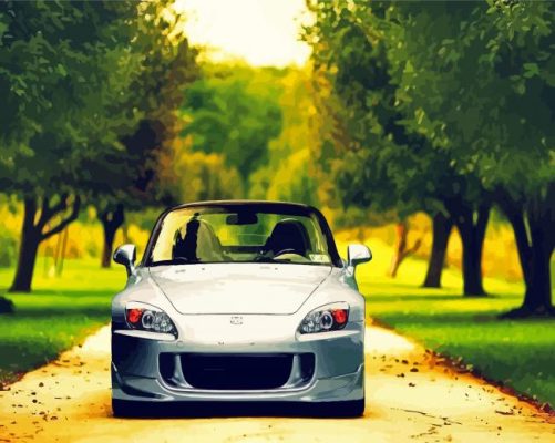 Grey Honda S2000 Paint By Numbers