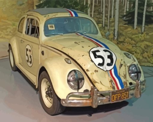 Herbie Car Paint By Number