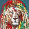 Lion Dreadlocks Paint By Numbers