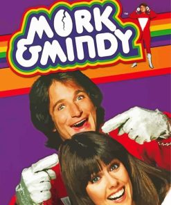 Mork And Mindy Poster Paint By Number