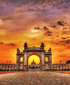 Mysuru At Sunset Paint By Numbers