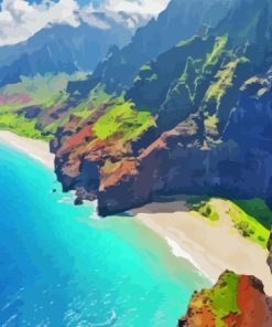 Na Pali Coast Beach Paint By Number