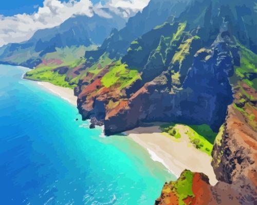 Na Pali Coast Beach Paint By Number