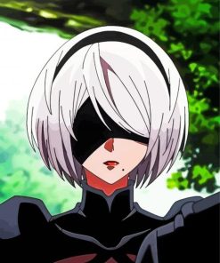 NieR Automata 2B Paint By Numbers