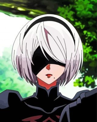 NieR Automata 2B Paint By Numbers