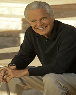 Old Actor Robert Wagner Paint By Number