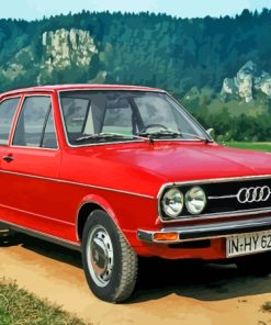 Orange Audi 80 GT Paint By Number