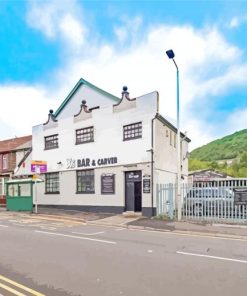 Porth Town Buildings Paint By Number