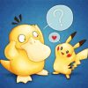 Psyduck And Pikachu Paint By Number