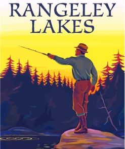 Rangeley Lake Maine Poster Paint By Number