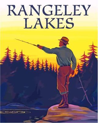 Rangeley Lake Maine Poster Paint By Number