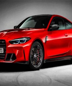 Red Bmw M4 Paint By Number