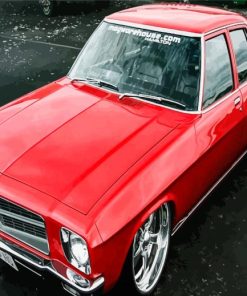 Red Holden HQ Kingswood Paint By Number