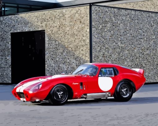 Red Shelby Cobra Le Mans Paint By Number