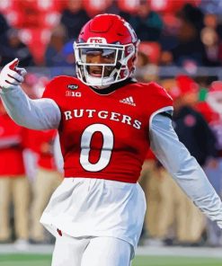 Rutgers American Football Paint By Numbers