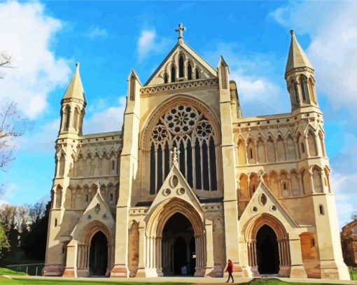 Saint Albans Cathedral Paint By Number