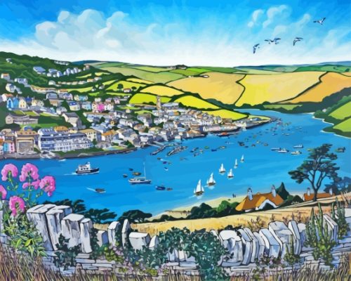 Salcombe Town Art Paint By Number