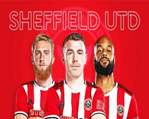 Sheffield United Footballers Paint By Numbers